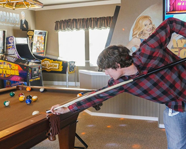 Game room at Central Florida Luxury Vacation Rental 