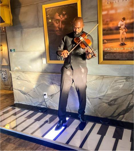 Stand on the Giant Floor Piano at The Great Escape Lakeside Retreat near Orlando, FL