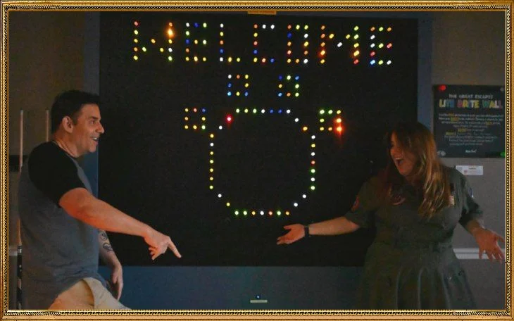 Giant Lite Brite at a vacation rental airbnb home near Disney and Orlando