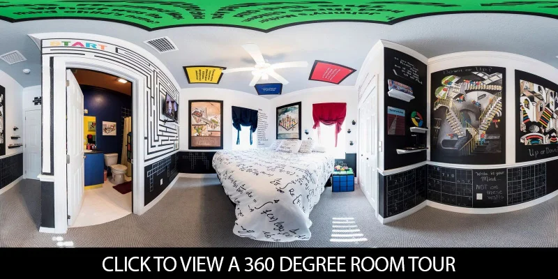 Tour this vacation rental's MIND GAMES bedroom