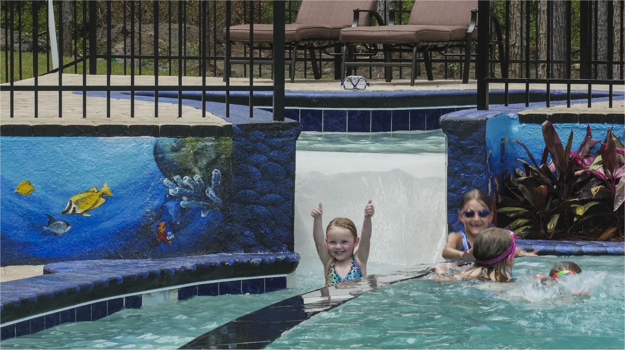 Orlando Florida area's FAST waterslide - at The Great Escape Lakeside Retreat near Disney World and Orlando, FL